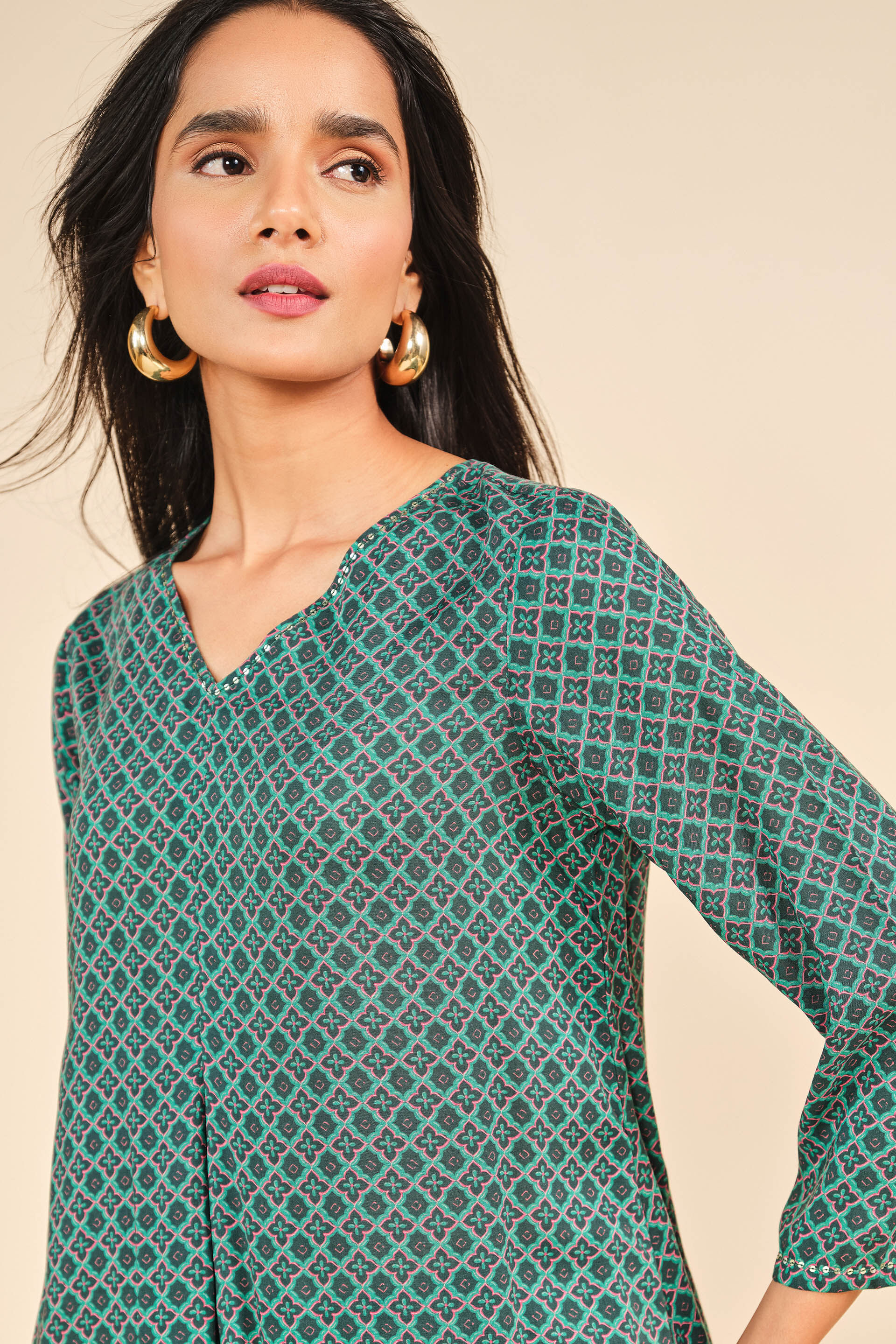 Yaara Top, Teal, image 4